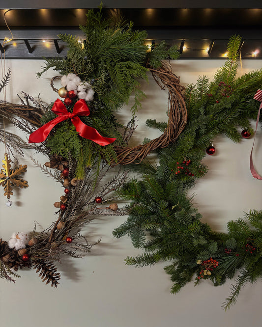 Atelier couronnes de Noël