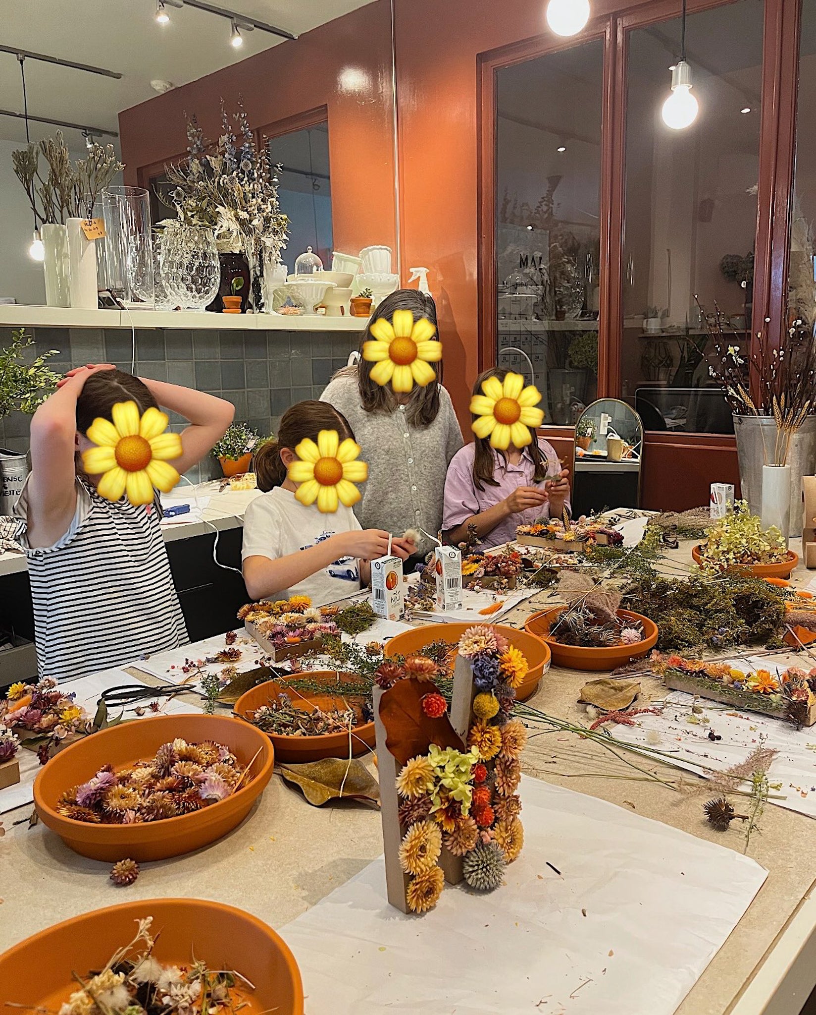 Participants atelier pour enfants Hortense et Violette, anniversaire pour enfant