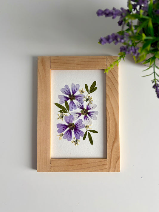 Atelier cadre avec fleurs séchées x Nature Éphémère